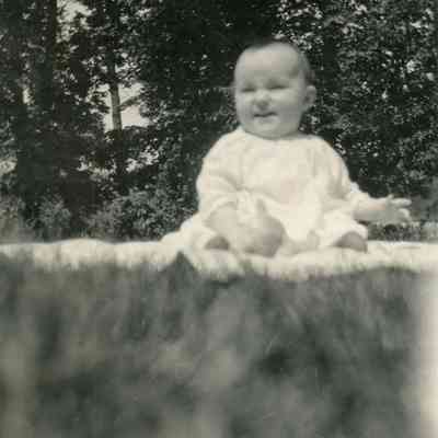 Bernice Greenwalt as a baby.