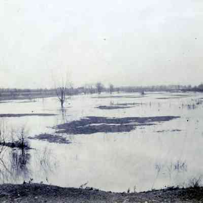 Flooded land
