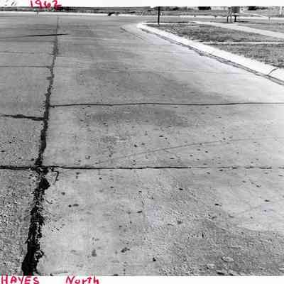 3915 Hayes St. looking North in 1962