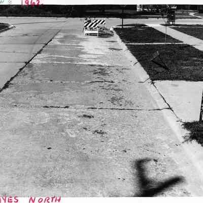 3915 Hayes St. looking North in 1962