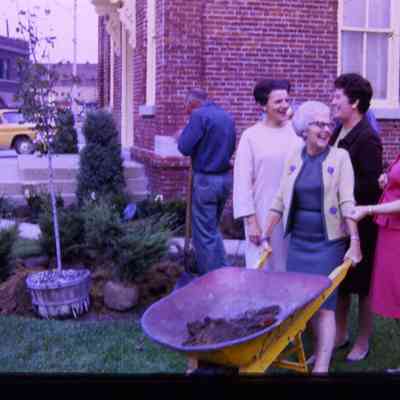 left to right, Marion Downes, Peg Bird, Lorraine Ujda and Mildred Hanchett