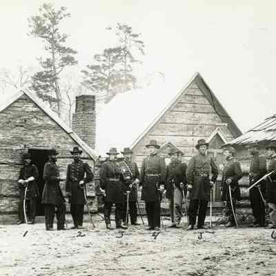 General Hooker and Staff in Lookout Valley Winter 1863-1864