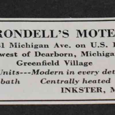 1954 ad. brondells Motel