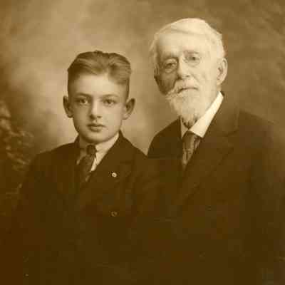 John Vallance and his grandfather John Egeler.