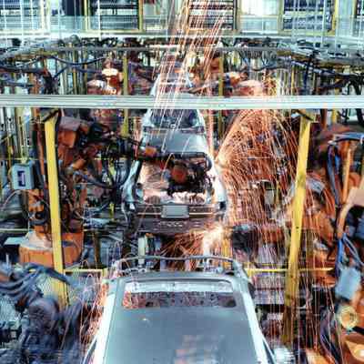 Cars being Assembled in Ford Wayne Assembly Plant
