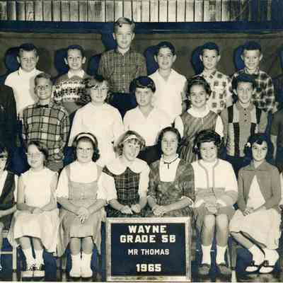Wayne Grade 5b Mr. Thomas class 1965