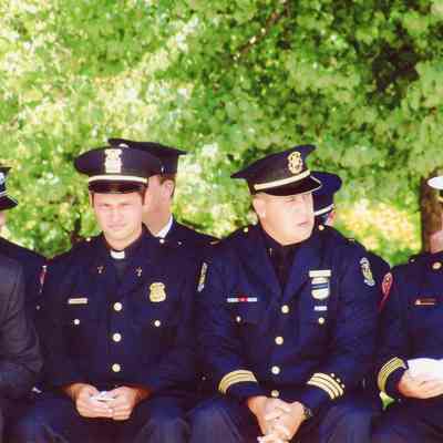 Wayne Police Officers at Sept 11 Memorial