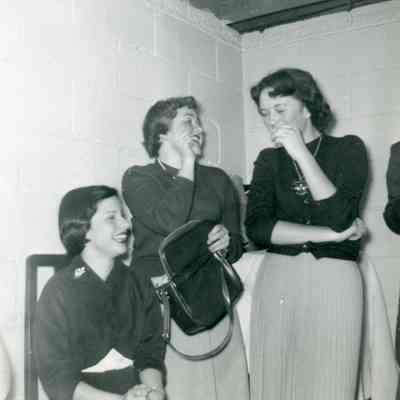Annette Hartman, Roxie Fortine, Shirley Hickey, 'Our Town' Play Cast at the After Party on March 05, 1953.