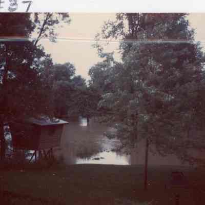 Fellows Creek running through Matt Tinkham Jr's backyard in June 26, 1968.