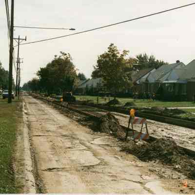 Forest Street between Eastlawn and Howe, looking East 1997.