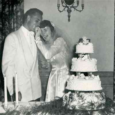Bernice and Murray Millar on Wedding Day on 07/16/1949.
