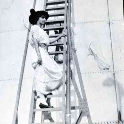Annabell at the Standard Oil Pumping Station on Treadwell Rd in Wayne on Aug. 16, 1914.