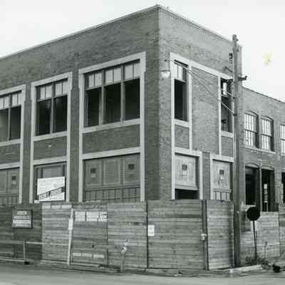 Building being prepared for demolition, 1959.