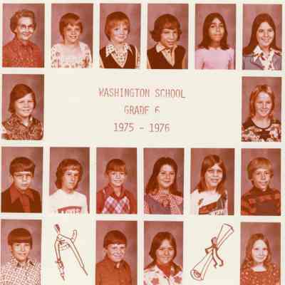 Washington School 6th grade 1975-76