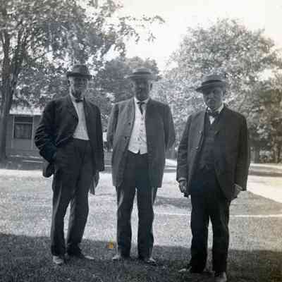 Mr. McNair, Mr Steinberger and Mr. Hosie in Wayne, MI on Aug. 27, 1914.