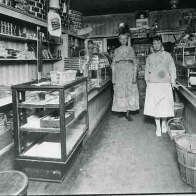 Believed to be the Mitchell girls who owned the hat shop next door to the Batchelor Store. They sold the store to Edith Schaible as per Ed Dittman who was a neighbor of the Mitchell girls