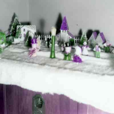 Martin house on Norris St. during Christmas on 1955.