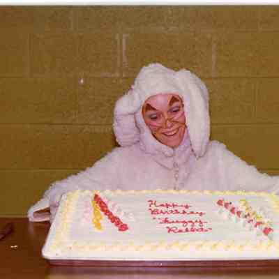 Bunny With Birthday Cake