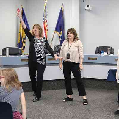 Lori Gouin (DDA), Tina Parnell (City Clerk), Cathy Broge