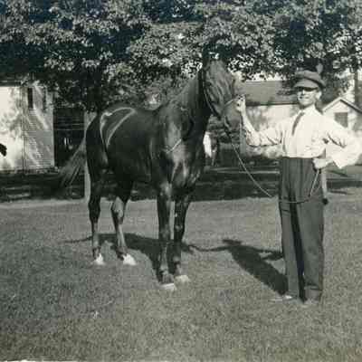Tony Snyder with Horse