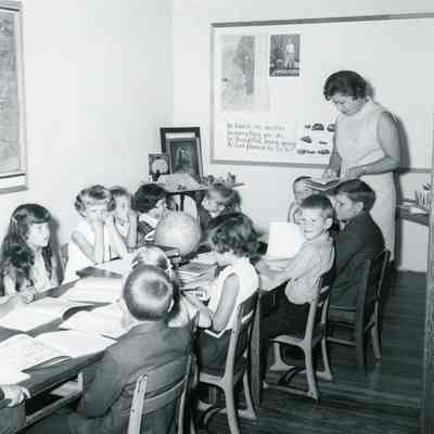 Teacher is Virginia Rischer. Karen Schutzler is on very left.