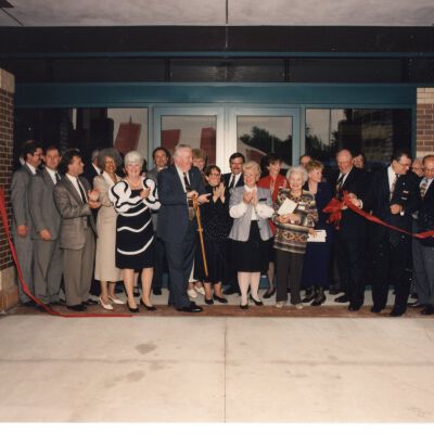 Ribbon Cutting for New Library 1996