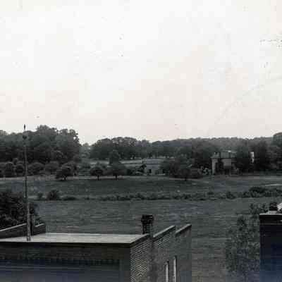 View north over Michigan Avenue Businesses towards Rouge and Flats. 1908