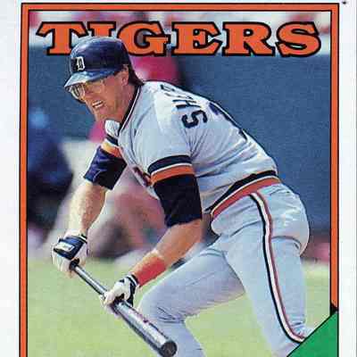 Front of baseball card.