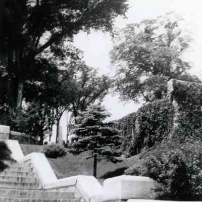 Steps to cemetery at Plymouth, MA on 07/08/1940.