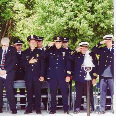 Wayne Police Officers at September 11 Memorial
