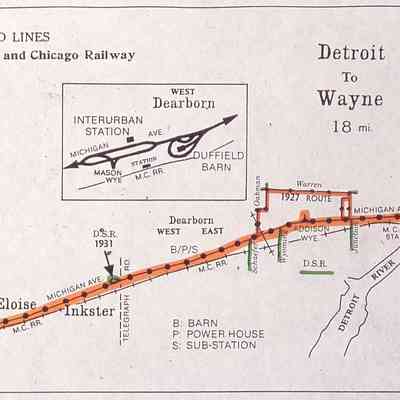 Detroit United Lines Streetcar maps