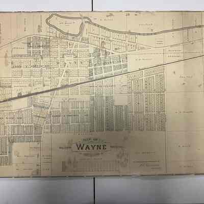 1893 Plat Map of Wayne