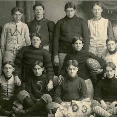 Wayne High School Football Team 1900