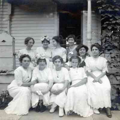 At Ellen Martin's back porch on Aug. 27, 1912.