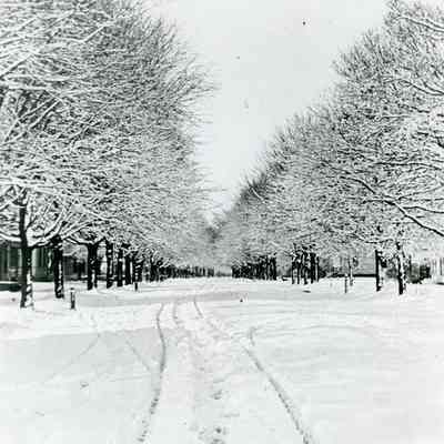 Main Street after Winter Snow