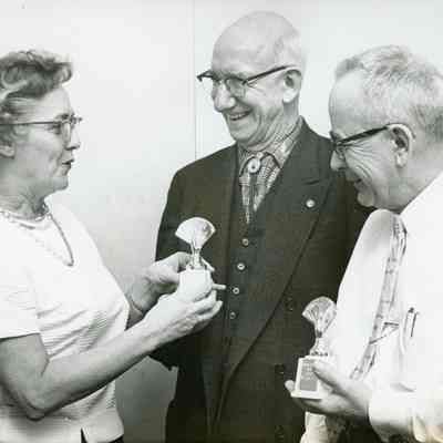 Peg Huband, Harvey Ahren and Floyd Nell