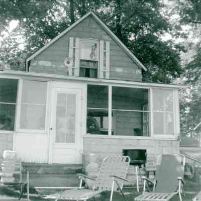 Garden Club Members at a Cabin