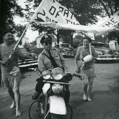 1953 - Wilbur Mayer, Officer Ed Harris, Ethel Mayer