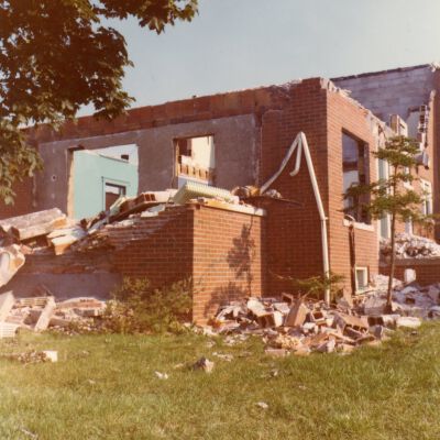 Razing of Congregational Parsonage - 1976