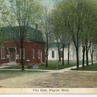 Village Hall postcard