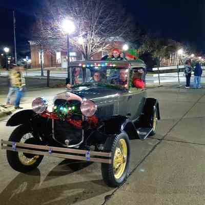Model A car in the parade