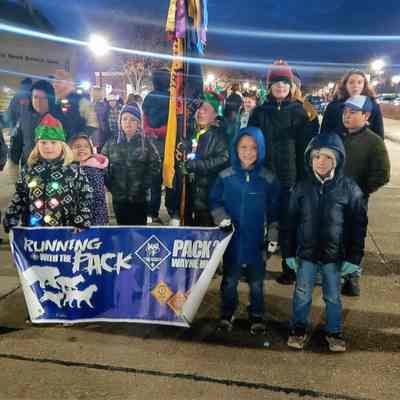 Boy scout troop in the parade