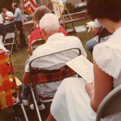 Out Door Service and Homecoming on July 18, 1982.