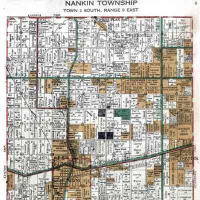 1925 Nankin Township Plat Map