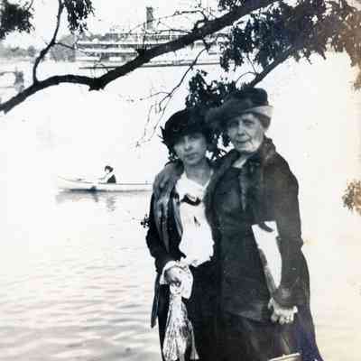 Clarissa Felt and Mrs. Caine at Bob-Lo on Sept. 1, 1919 (Labor Day).