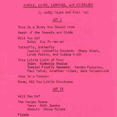 1st page of the Program