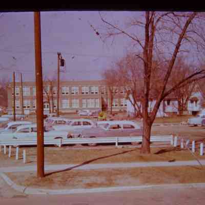 Parking lot off Glenwood, across from Washington School
