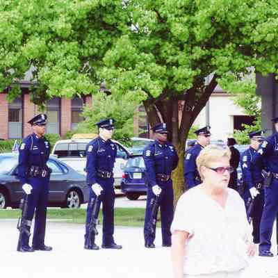 Wayne Police Officers at Sept 11 Memorial