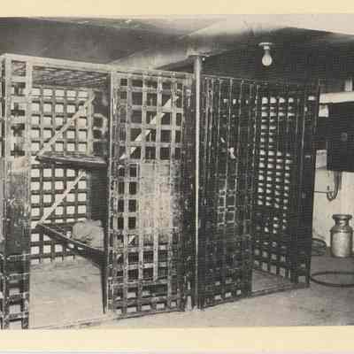 Jail cells in basement of Village Hall
