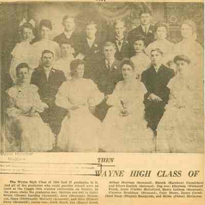 Wayne High Class 1904 and 1905 Reunions